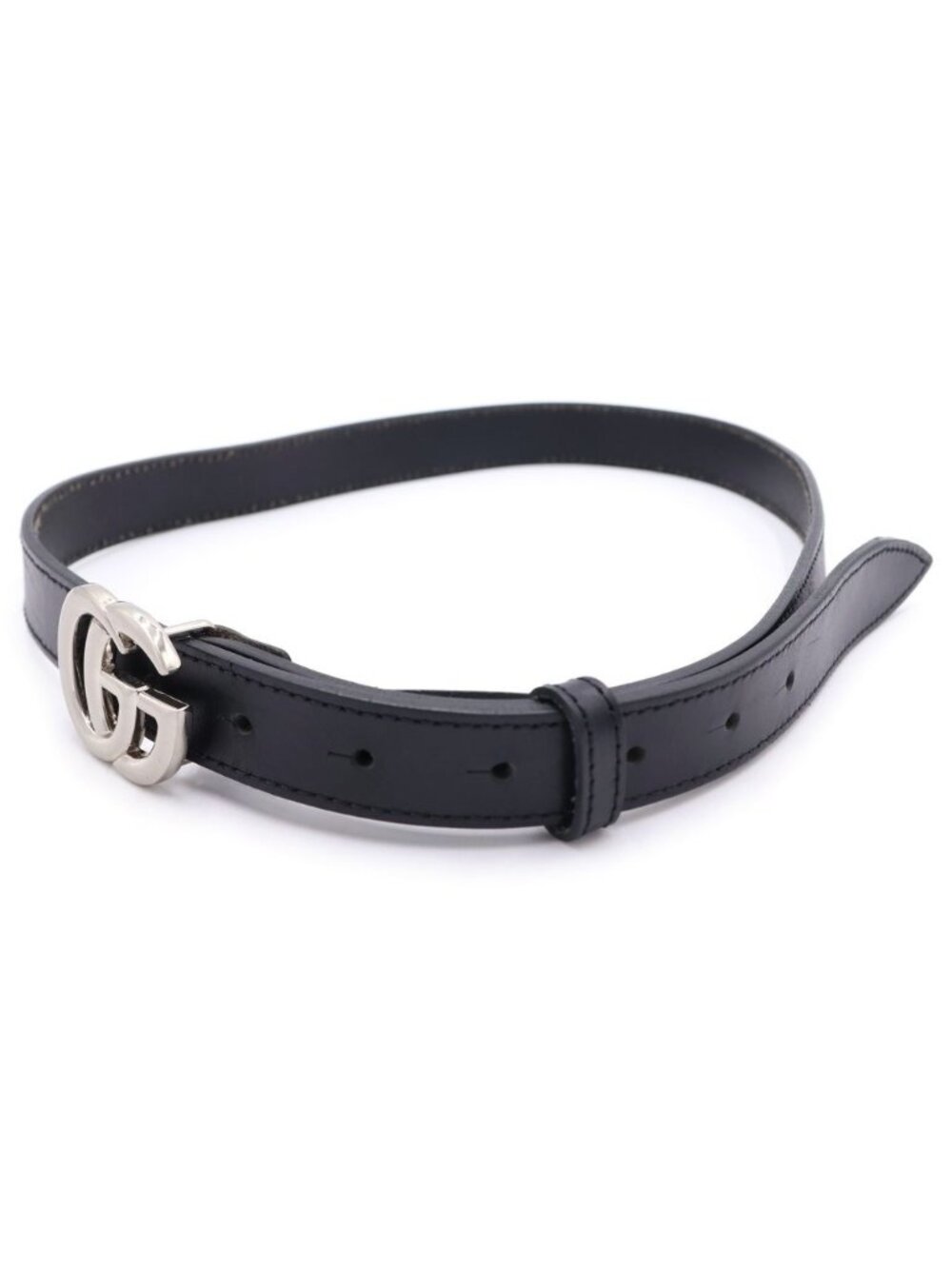 Gucci GG Marmont Double Buckle Belt Black